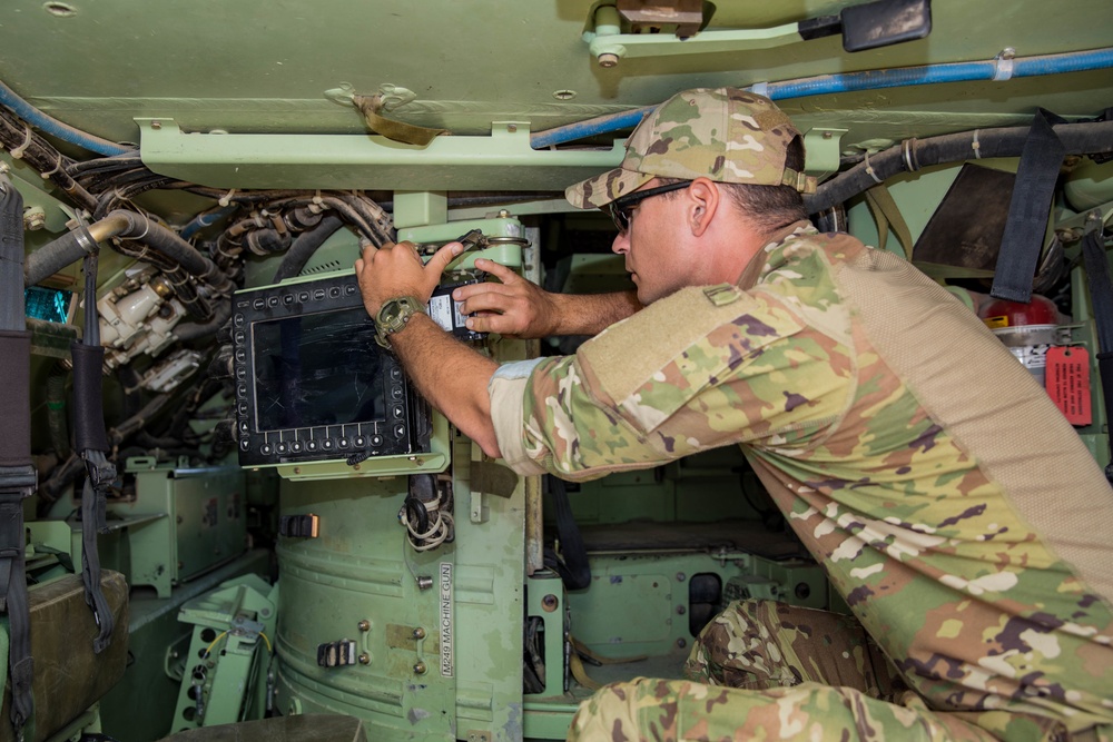 Bradleys Prepare for Missions in Syria