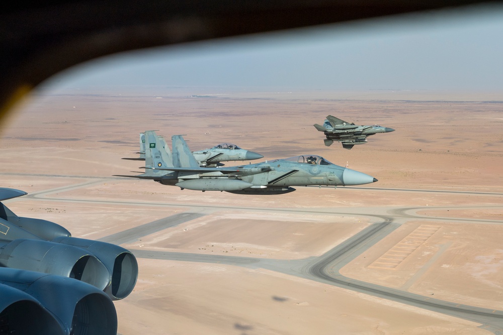 Bomber Task Force 20-1 displays interoperability in U.S. Central Command