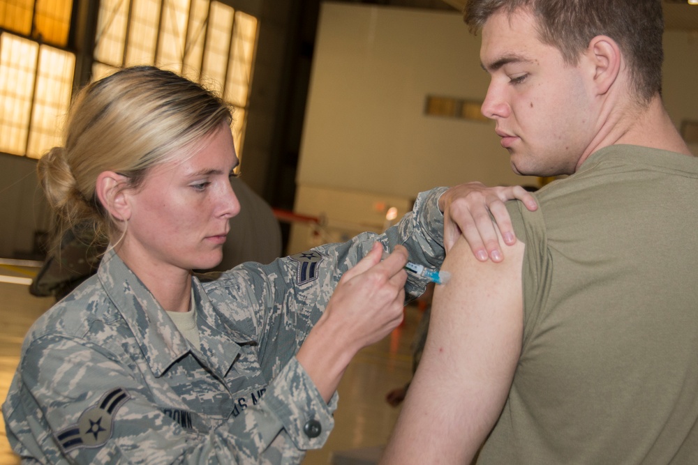 Airmen conduct medical exercise