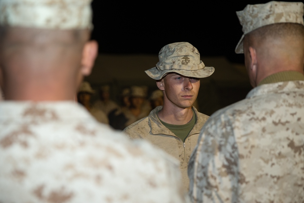 Marine with 2d MARDIV JUMP Platoon promoted to sergeant