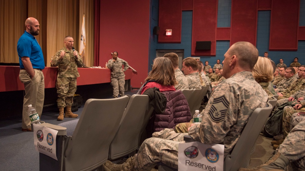 Massachusetts Air National Guard conducts resilience tactical pause