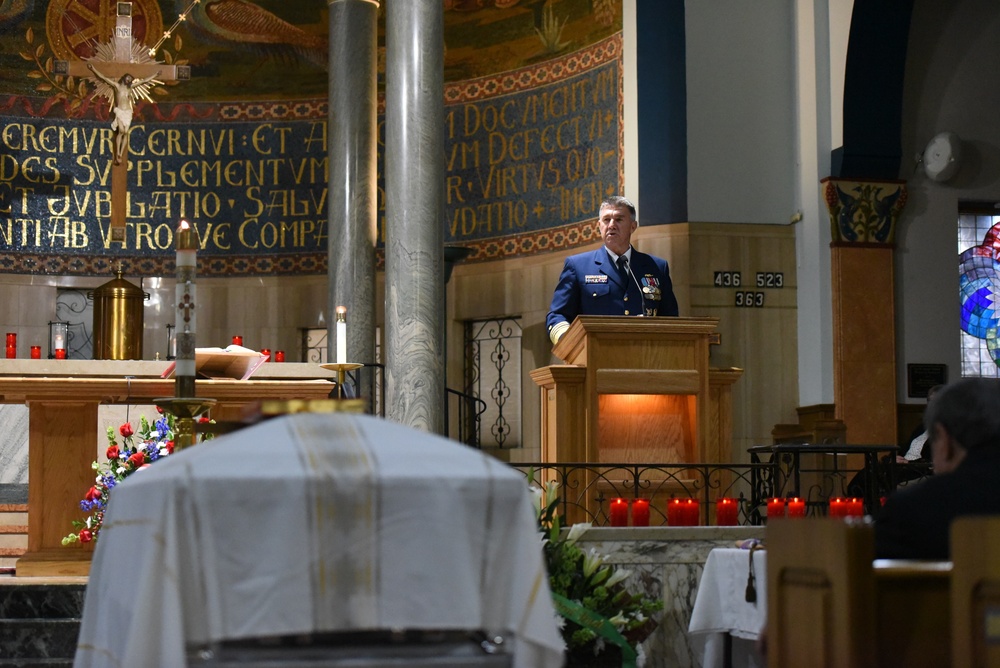 Coast Guard Commandant speaks at Lt. Crotty funeral Mass