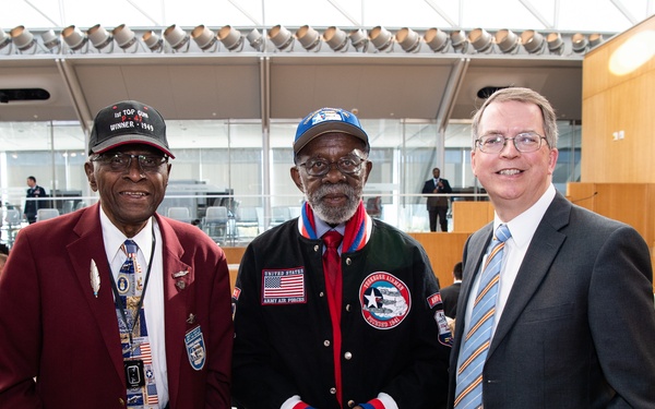 Deputy Secretary of Defense Norquist Meets Tuskegee Airmen