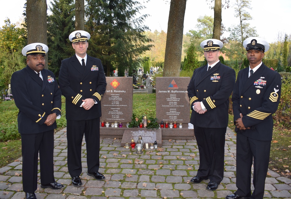 U.S. Navy personnel participate in All Saints Day events in Poland