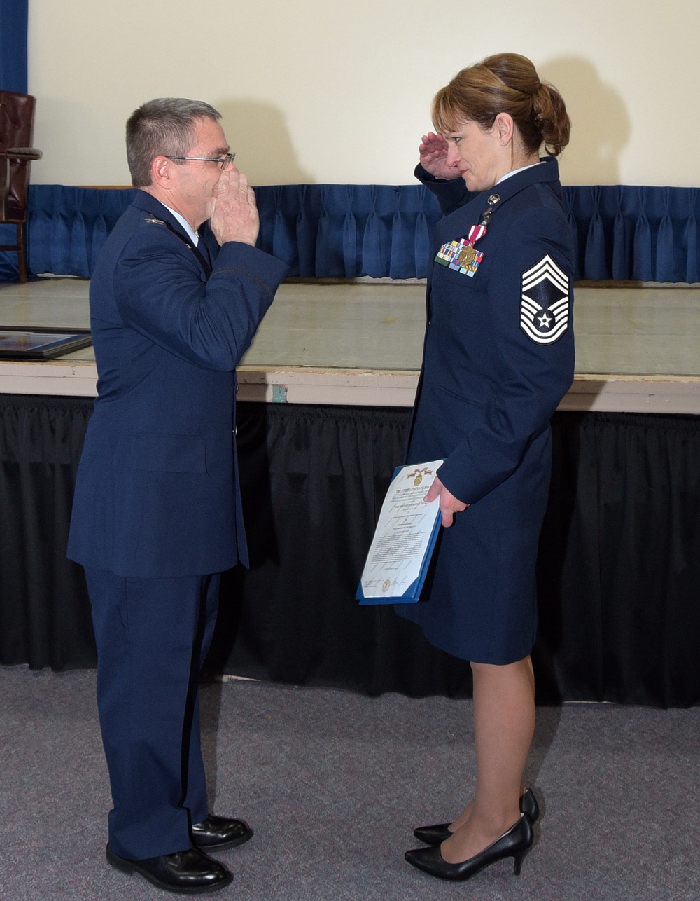 Horsham Air Guard Station says farewell to chief master sergeant