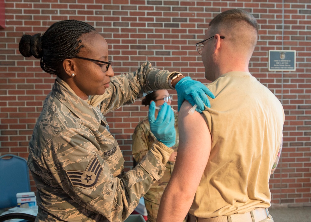 Mobile Air Guard flu shot team