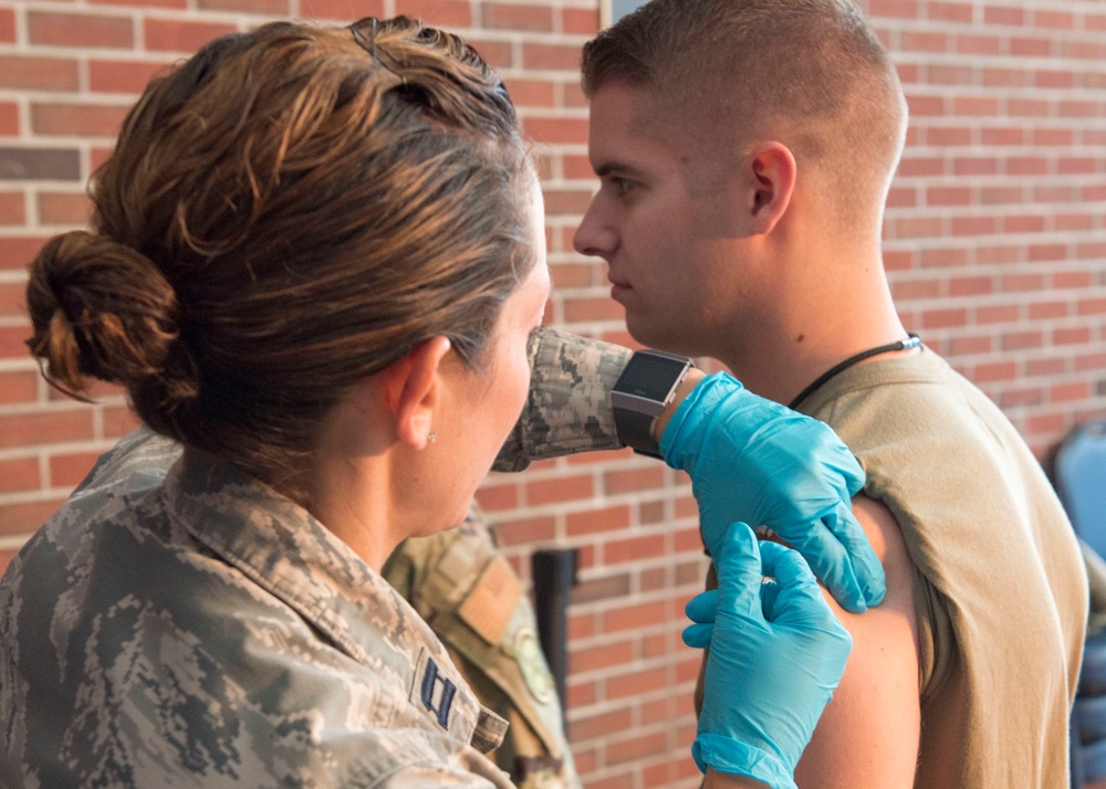 Mobile Air Guard flu shot team