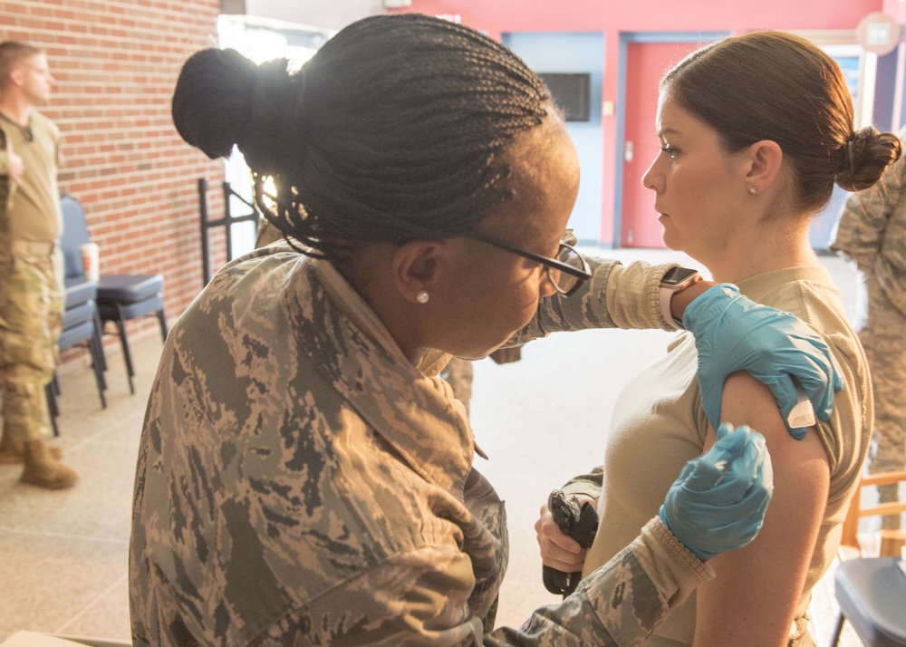 Mobile Air Guard flu shot team