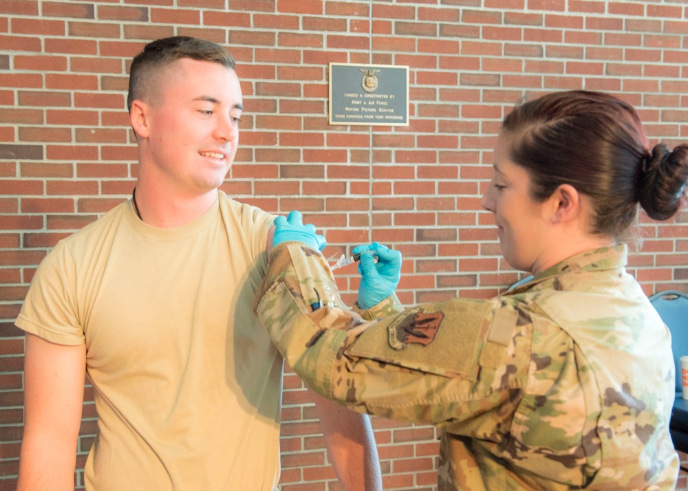 Mobile Air Guard flu shot team