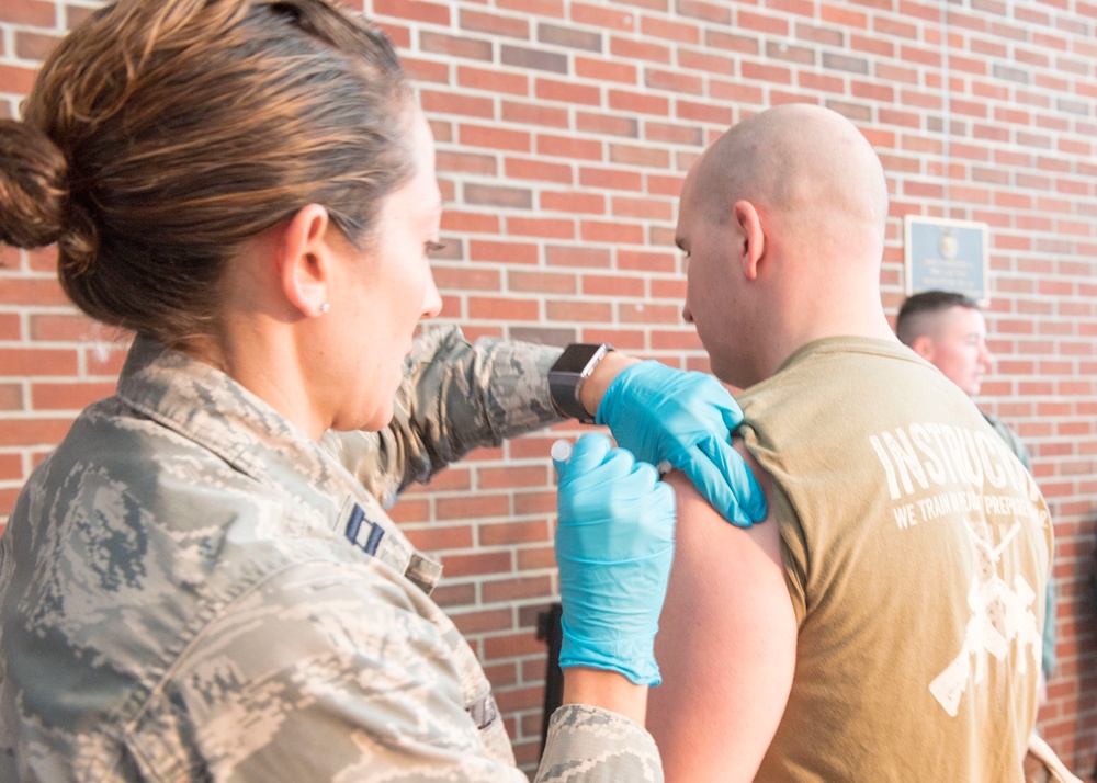 Mobile Air Guard flu shot team