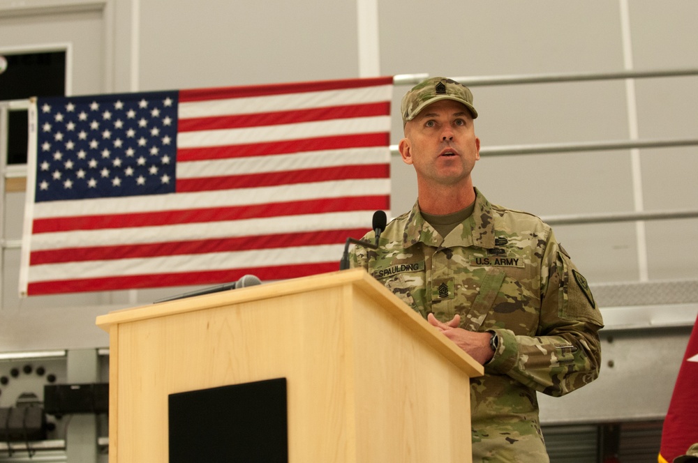 Ceremony Marks New State Command Sergeant Major’s Assumption of Responsibility