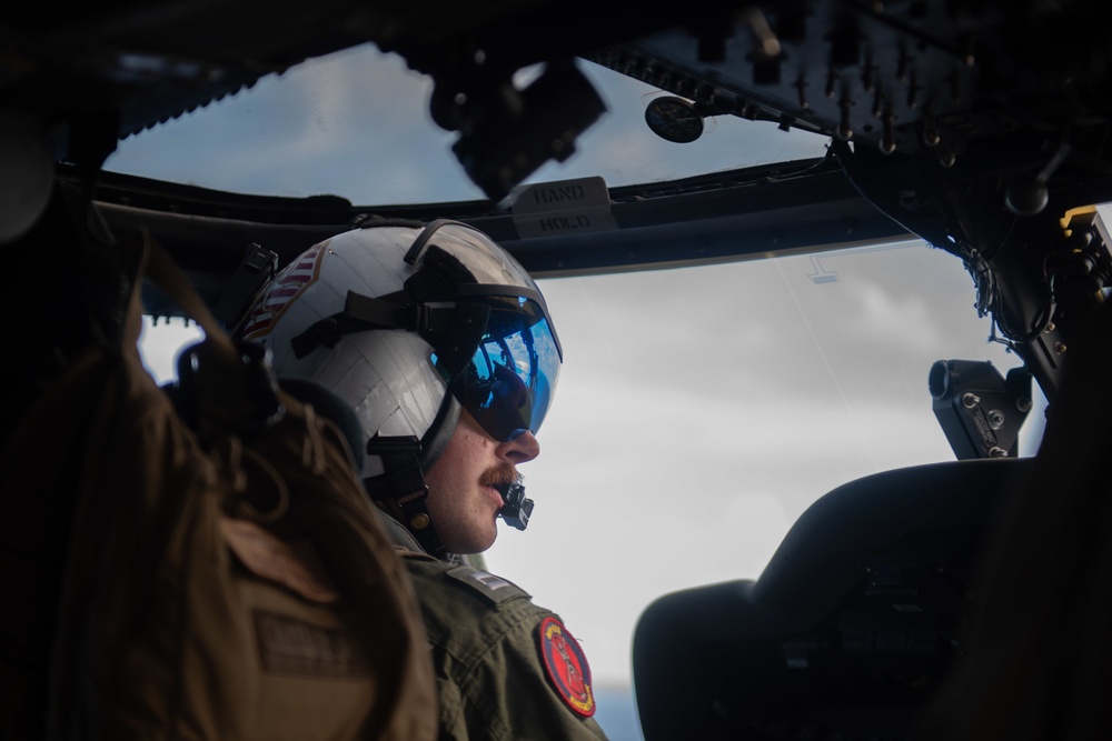 U.S. Navy Pilot operates an MH-60S Sea Hawk