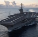 The aircraft carrier USS John C. Stennis (CVN 74) transits the Atlantic Ocean