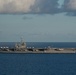 The aircraft carrier USS John C. Stennis (CVN 74) transits the Atlantic Ocean