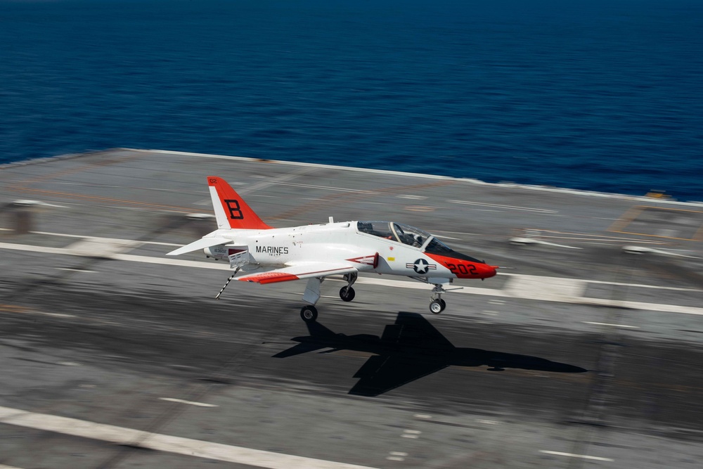 U.S. Plane prepares to land