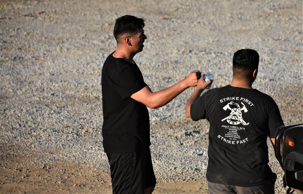 Fresno-based JTF Rattlesnake conduct physical conditioning drills