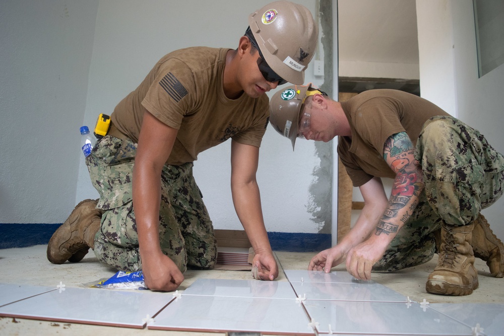 NMCB-5 Seabees start construction on a new health center in Pohnpei, Federated States of Micronesia