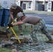 NMCB-5’s Detail Iwakuni excavates environmental trash enclosure project site