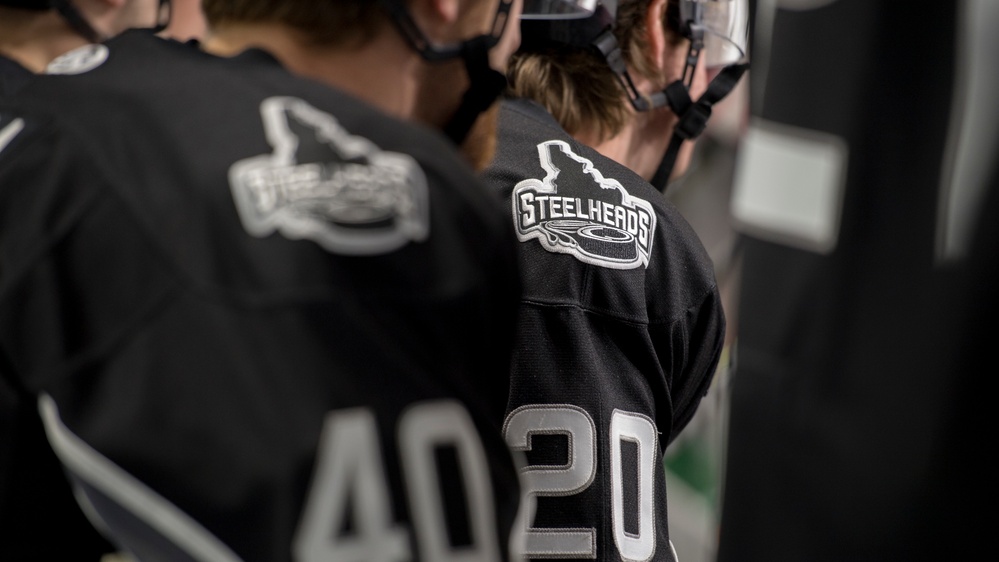 Idaho National Guard Joint Honor Guard at the Steelheads