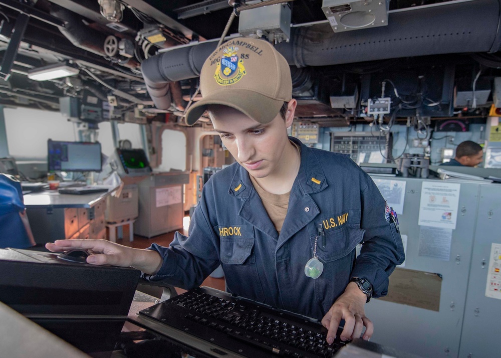 USS McCampbell Watchstanding