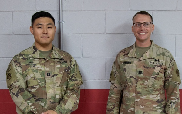 U.S. Army Captains Bryant C. Ahn and Corbin Barber