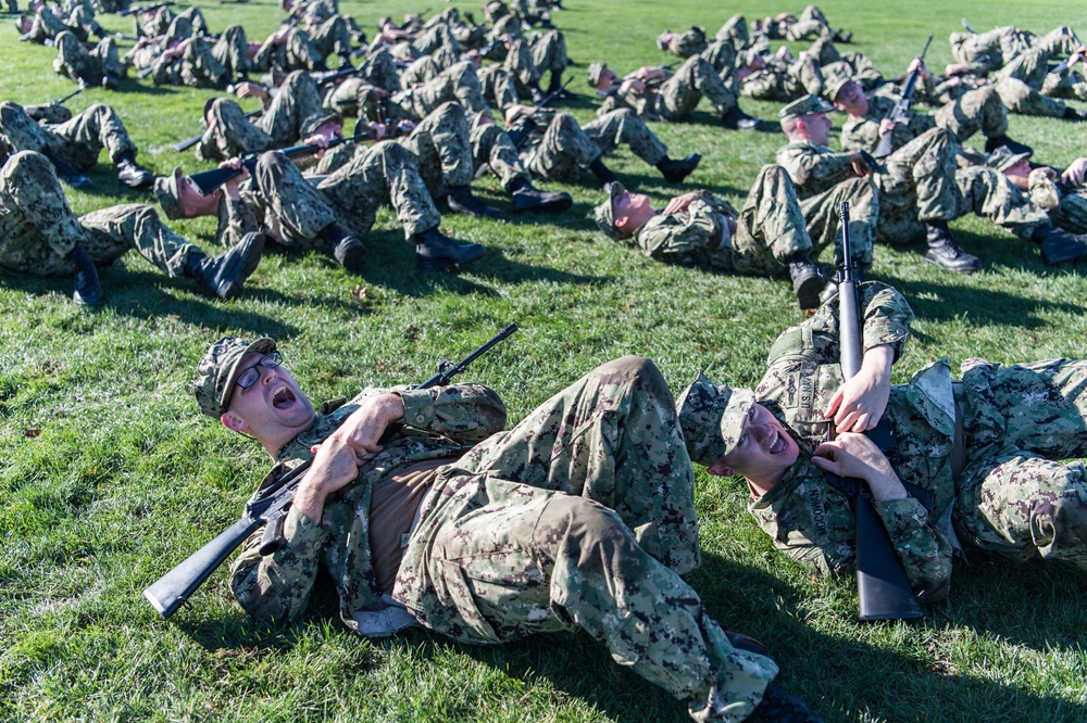 NEWPORT, R.I. (Nov. 1, 2019) -- Navy Officer Candidate School reaches milestone as junior officer candidates