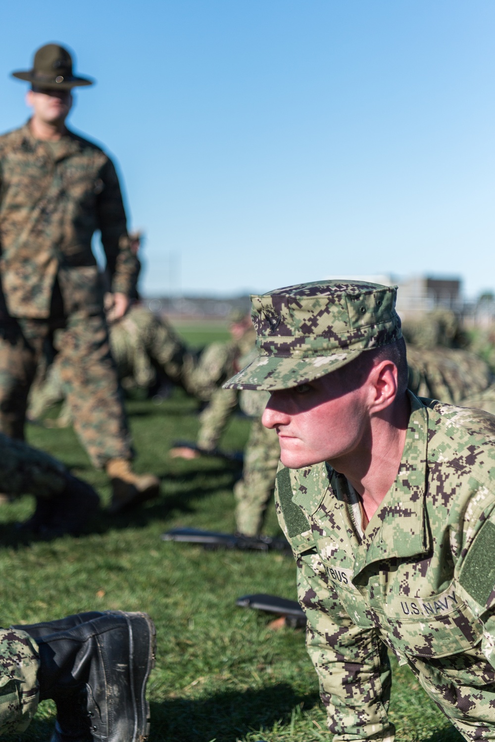 191101-N-TE695-1027 NEWPORT, R.I. (Nov. 1, 2019) -- Navy Officer Candidate School reaches milestone as junior officer candidates