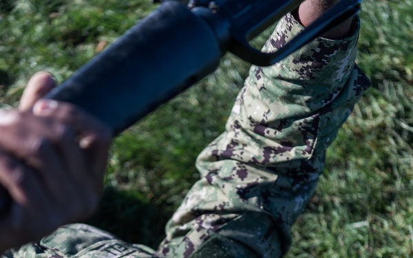 191101-N-TE695-1035 NEWPORT, R.I. (Nov. 1, 2019) -- Navy Officer Candidate School reaches milestone as junior officer candidates