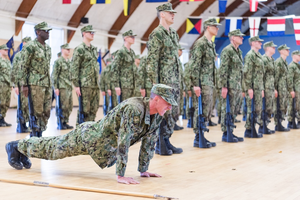 191101-N-TE695-0036 NEWPORT, R.I. (Nov. 1, 2019) -- Navy Officer Candidate School reaches milestone as junior officer candidates