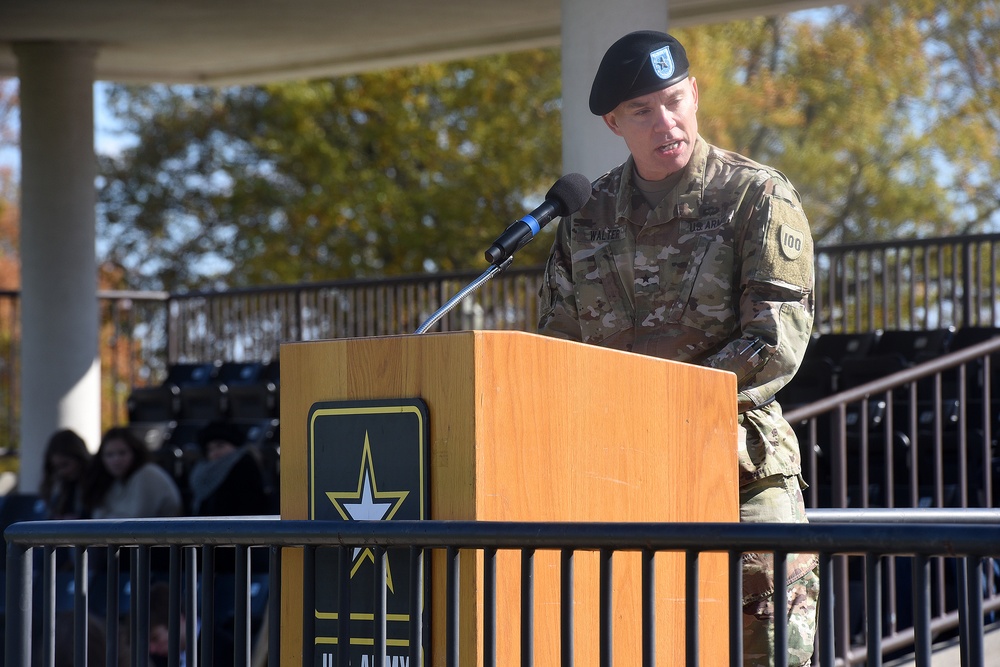 Fort Knox salutes 100th Training Division’s Walter while embracing McLaughlin at change of command