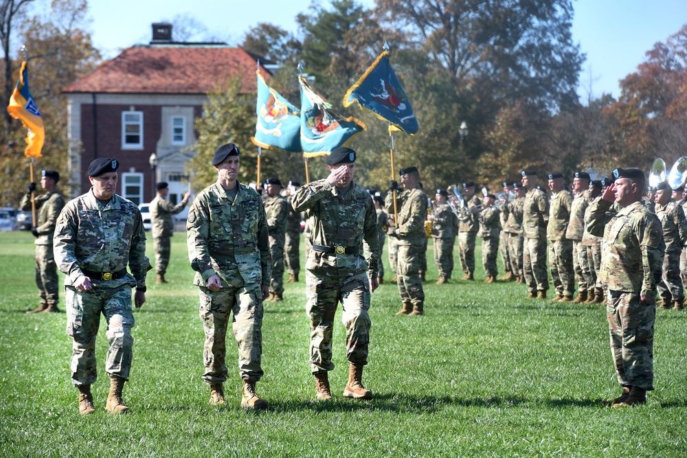 Fort Knox salutes 100th Training Division’s Walter while embracing McLaughlin at change of command