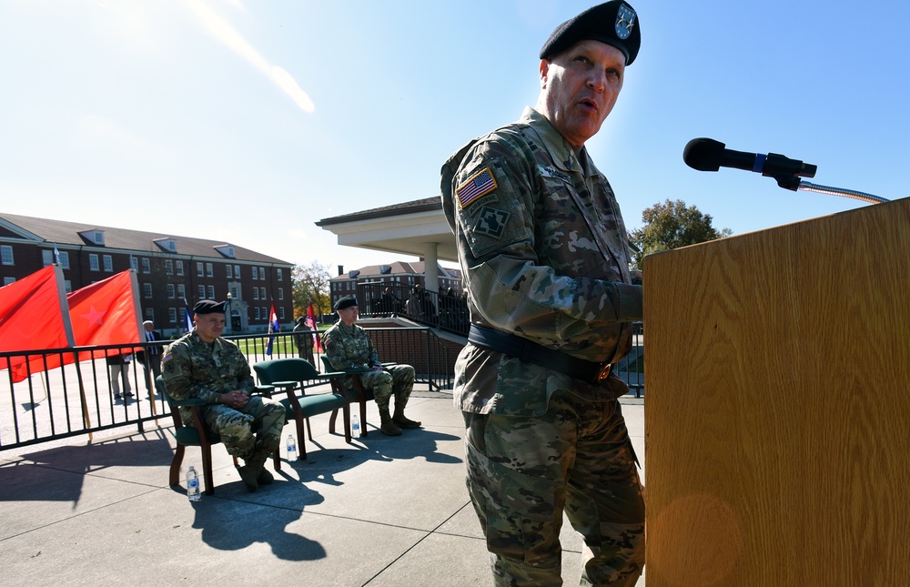 Fort Knox salutes 100th Training Division’s Walter while embracing McLaughlin at change of command