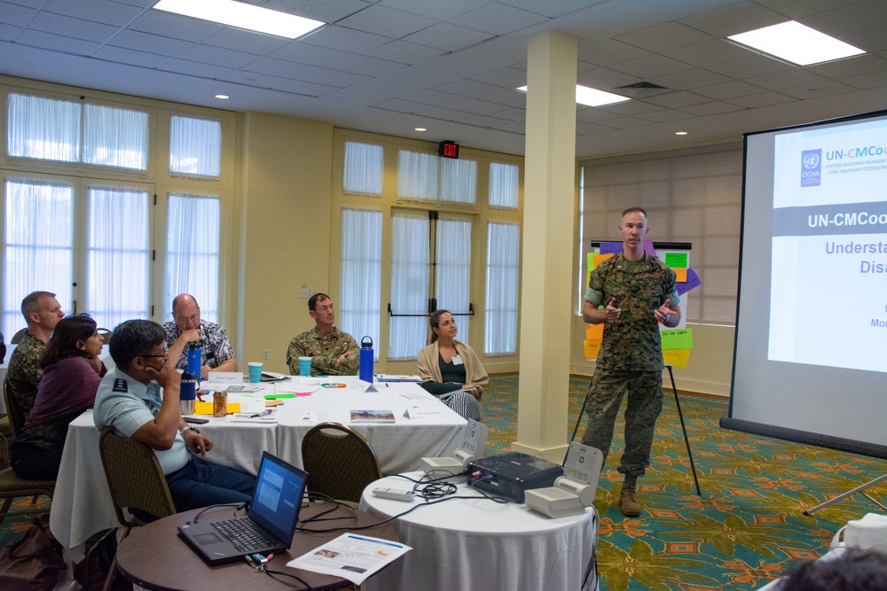 CFE-DM hosts UN-OCHA humanitarian civil-military coordination training