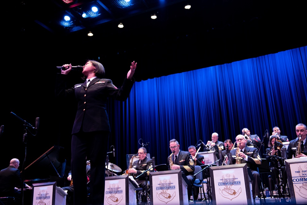 U.S. Navy Band Commodores Visit New Haven, CT