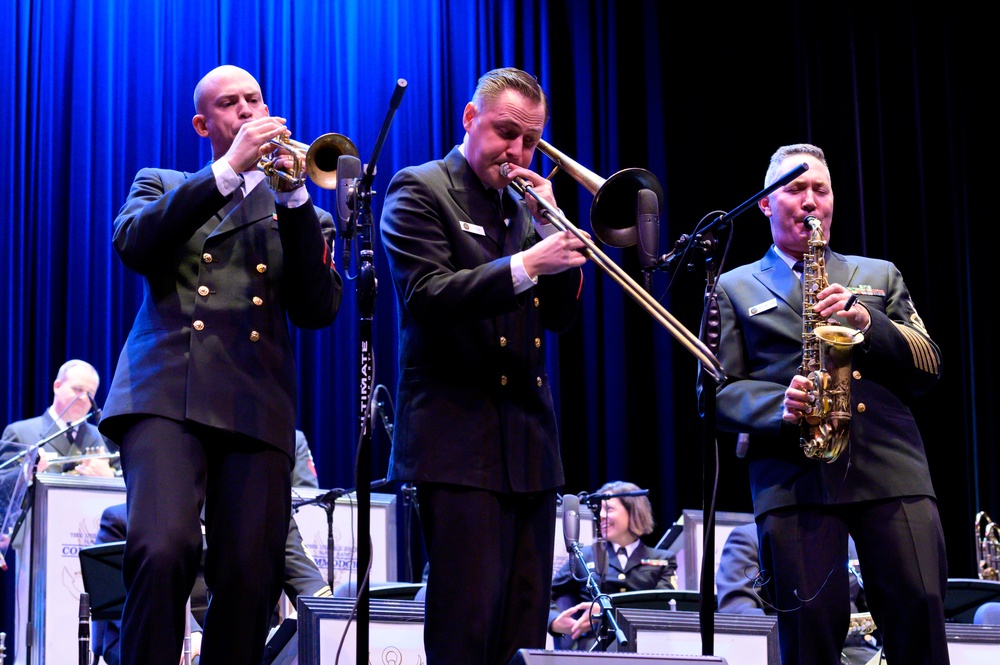 U.S. Navy Band Commodores Visit New Haven, CT