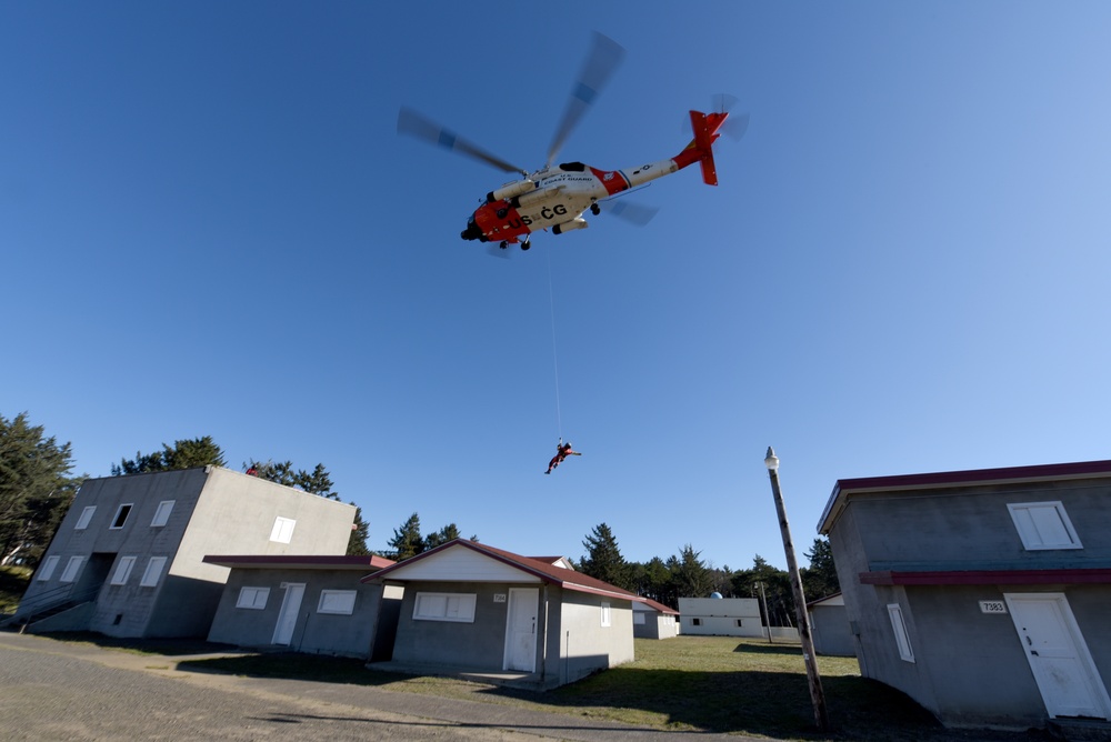 Coast Guard conducts urban rescue training at Camp Rilea