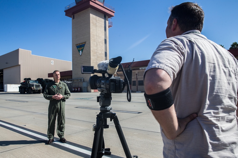 MCAS Camp Pendleton, MAG leaders showcase unique mission, relationship to media