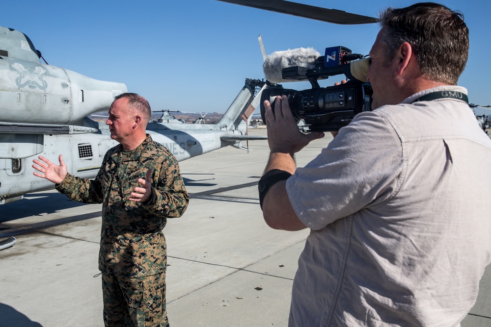 MCAS Camp Pendleton, MAG leaders showcase unique mission, relationship to media