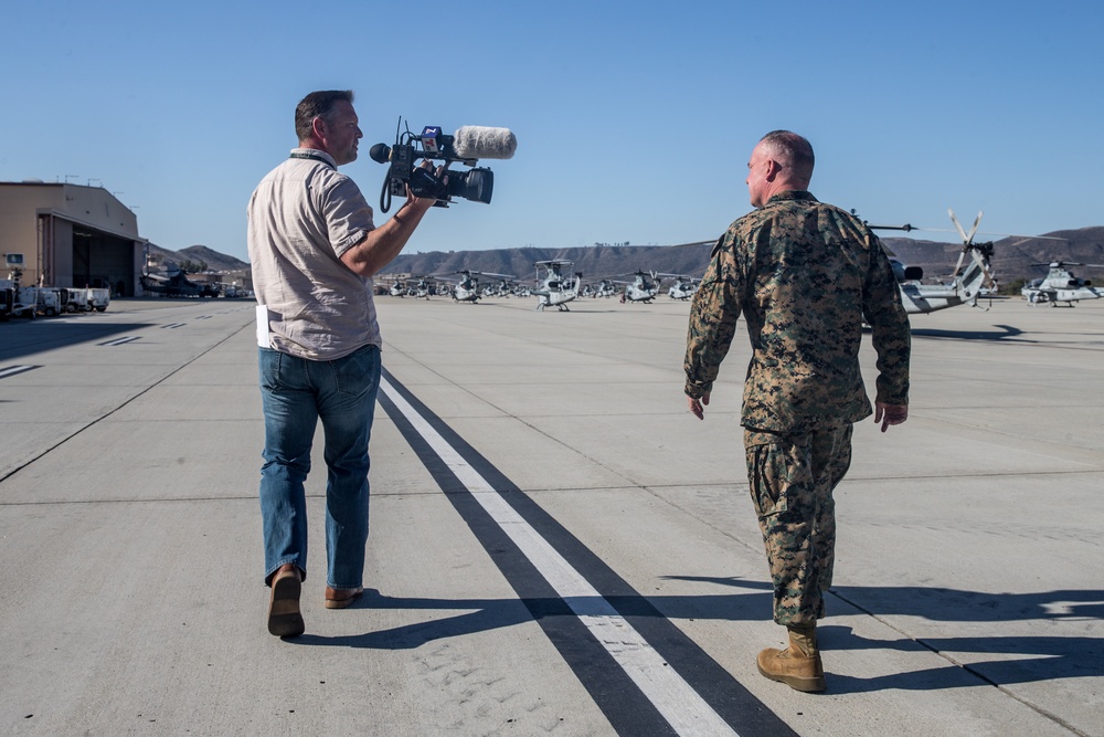 MCAS Camp Pendleton, MAG leaders showcase unique mission, relationship to media