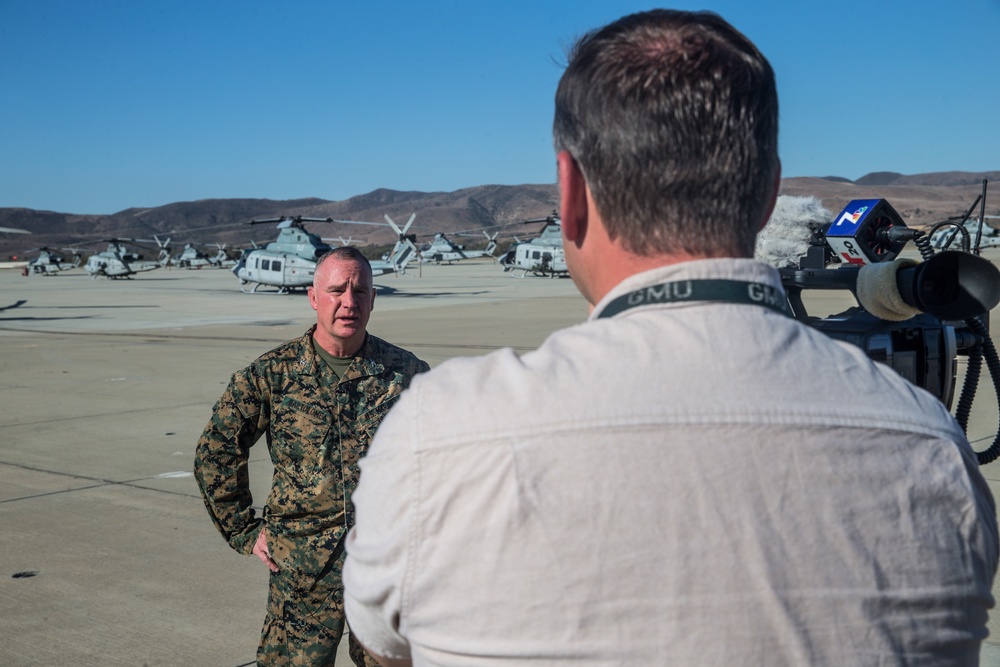 MCAS Camp Pendleton, MAG leaders showcase unique mission, relationship to media