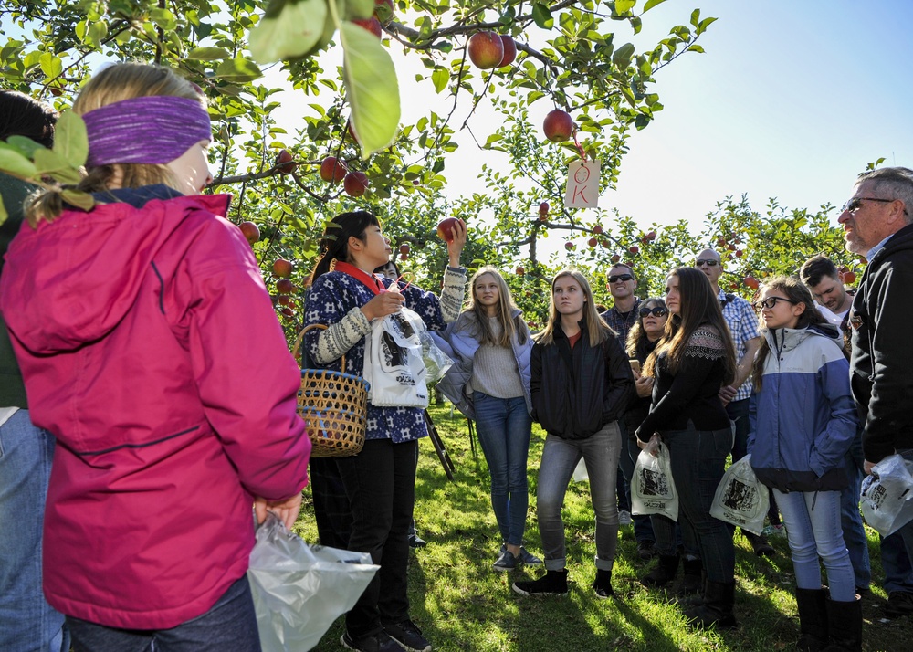 Navy Misawa visits Kuroishi Apple Orchard