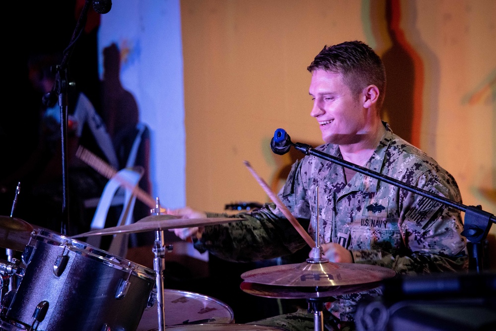 Seabees deployed with Naval Mobile Construction Battalion (NMCB) 5’s Detail Palawan participate in “Search for the Singing Warrior” with Marine Battalion Landing Team 4