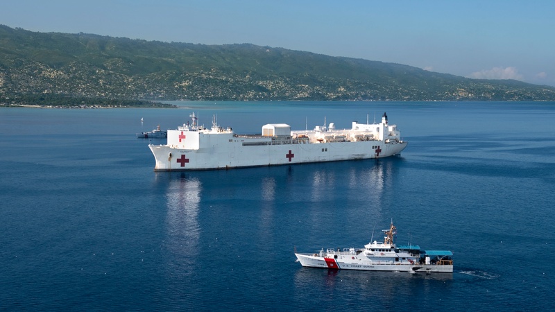 Comfort Arrives in Haiti to Provide Medical Assistance