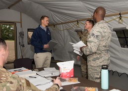 Whiteman AFB CONS Airmen test skills during mock deployment