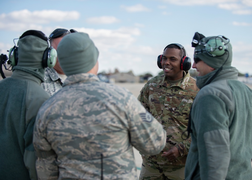 HALF OF C-130H2 FLEET TAKES OFF FROM 166TH AIRLIFT WING