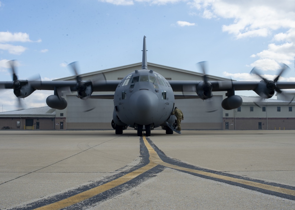 HALF OF C-130H2 FLEET TAKES OFF FROM 166TH AIRLIFT WING