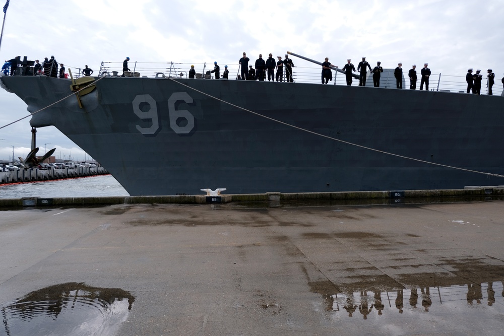 USS Abraham Lincoln Carrier Strike Group Destroyer Return to Homeport