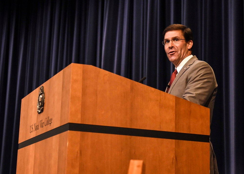 Mark T. Esper visits U.S. Naval War College