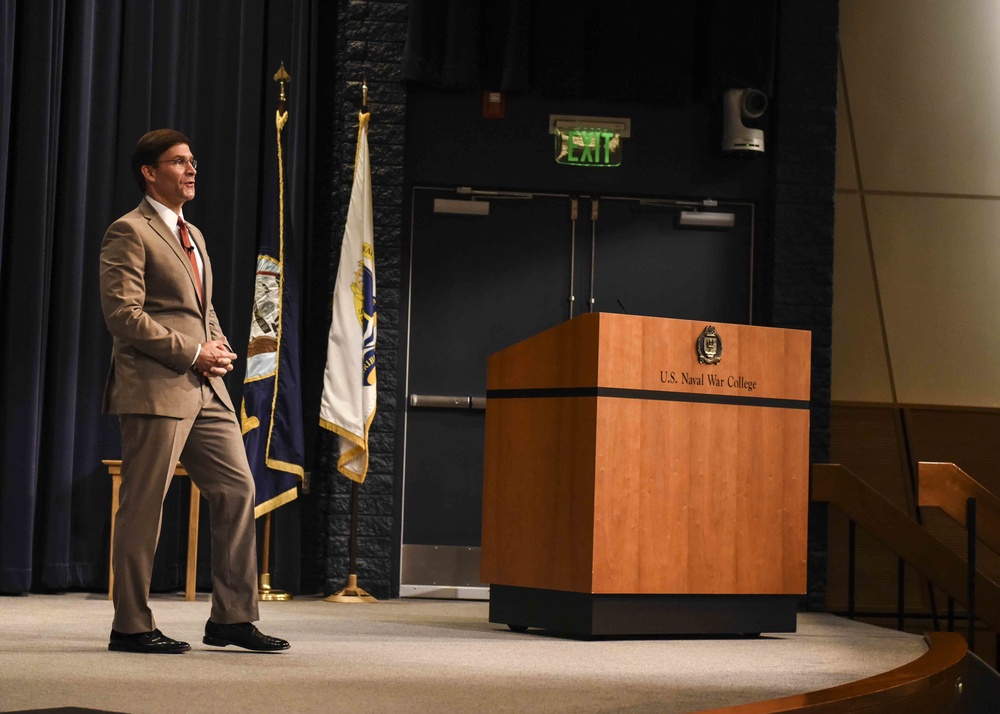Mark T. Esper visits U.S. Naval War College