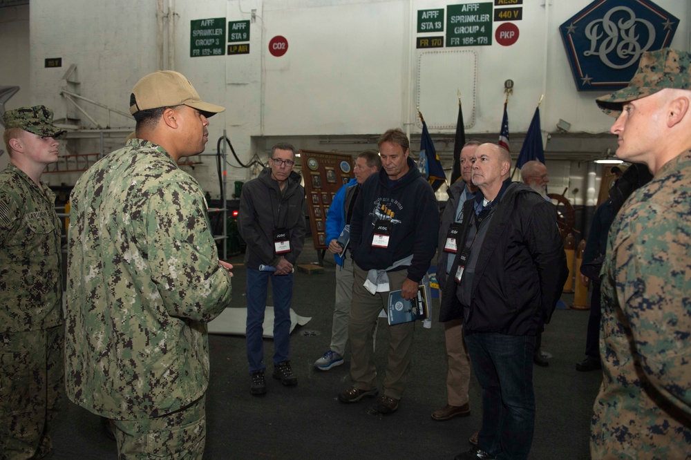 USS Dwight D. Eisenhower (CVN 69) Hosts Office of the Secretary of Defense Joint Civilian Orientation Course